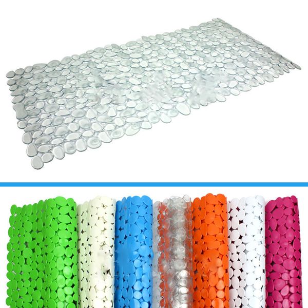 2019 Anti Slip Anti Bacterial Stone Bath Mat Shower Bath Tub Clear