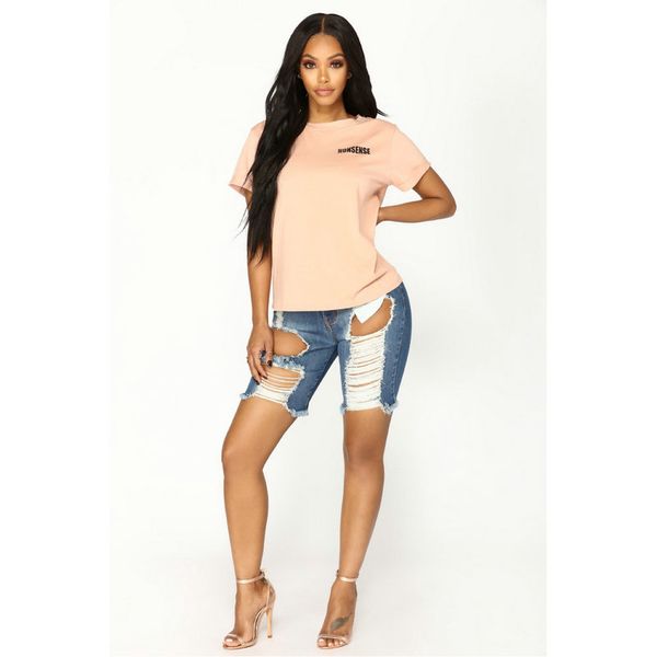 

summer fashion new woman beggar hole hole jeans shorts, Blue