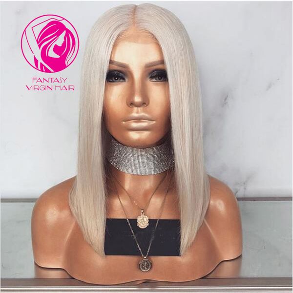 Fantasy Platinum Blonde Shoulder Length Straight Full Lace Human