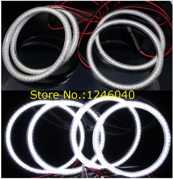 

4pcs smd3528 led angel eyes halo rings for car motorcycle size 60/65/71/76/80/85/90/94/100/106/110/115/120/126/131mm/145mm/158mm