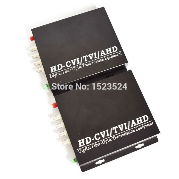 

1080p hd ahd cvi tvi fiber optical video converter 4 channel video optical conveter with rever e r 485 data ingle mode 20km