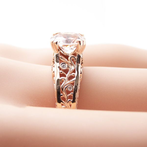 

сердца стрелки цветы палец кольца из нержавеющей стали кольца для женщин кристалл среднее кольцо ювелирные изделия оптовая dropshipping, Golden;silver