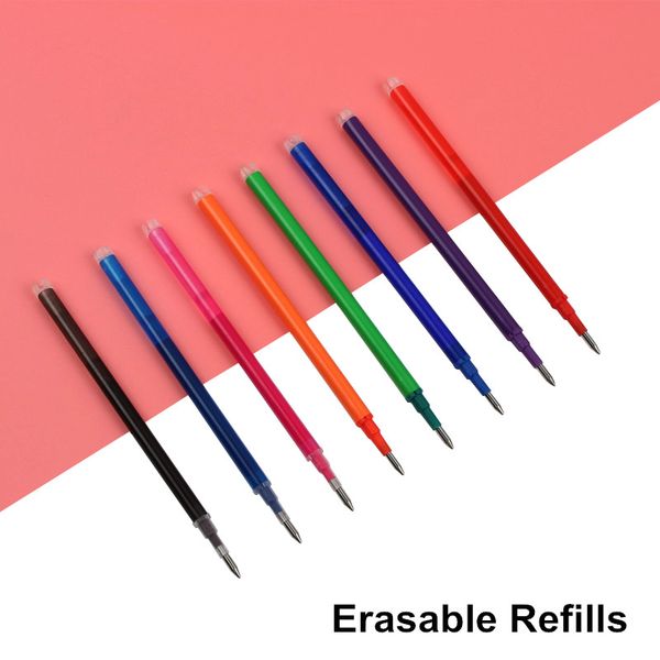 

3pcs/lot magic erasable pen refill 11.2cm length 0.5mm writing point eraser ink gel pen refills office school writing supplies