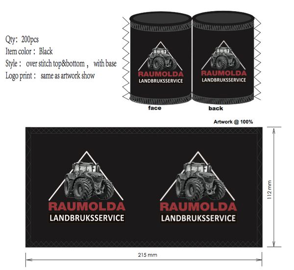 

200pcs /lot custom neoprene stubby holder beer can sleeve for 330ml cooler bags cans during birthday party celebrations