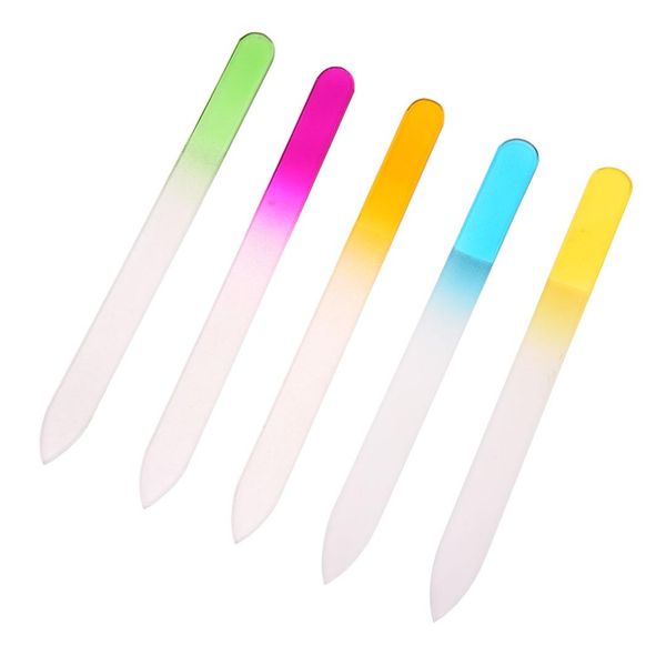 

hhff 5 pack of mixed color crystal glass nail file files 5.5" for nail art