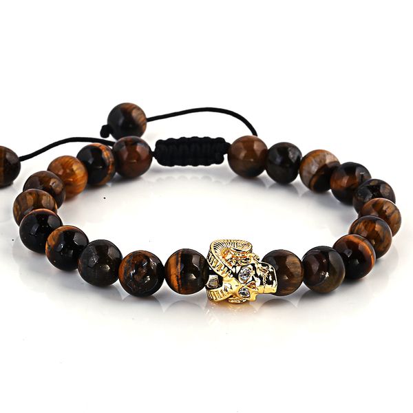 

new fashion natural wooden beaded gold antelope jewery & hip hop bead bracelet word jewelry for men women gift special sale, Black
