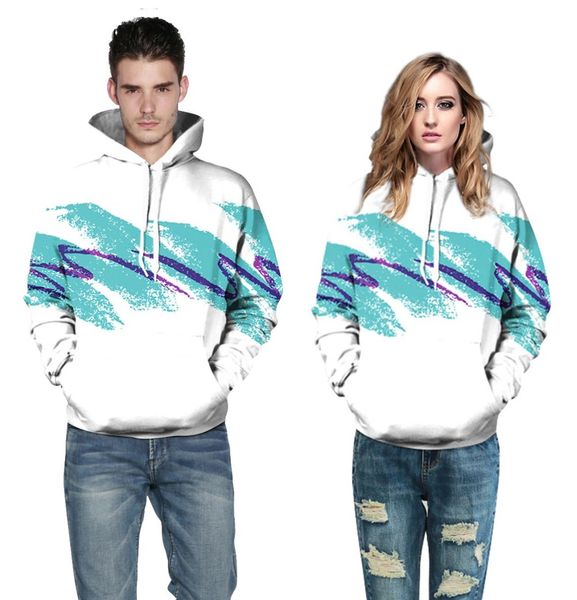 

Regular Watercolor Digital Printing Men Women Hoodies Print Waves 3d Hooded Sweatshirts Autumn Winter Fashion Hoody Tops Standard