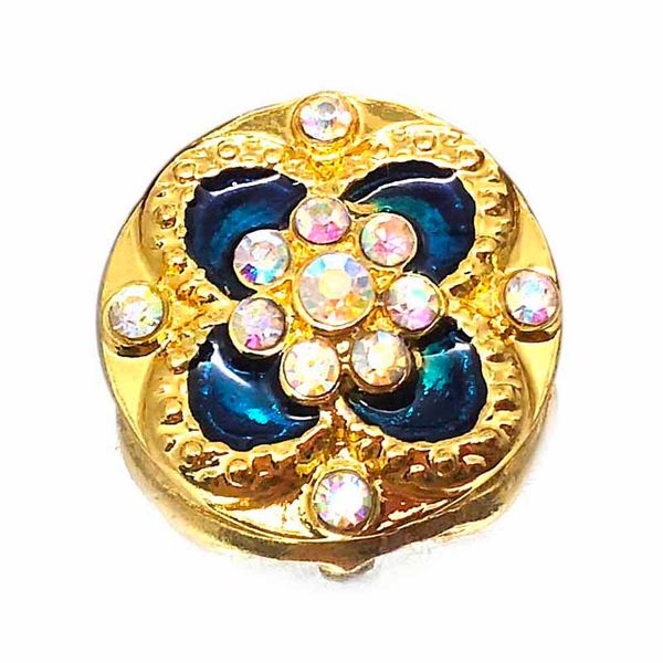 

high qualit flowers w030 18mm 20mm rhinestone metal button for snap button bracelet necklace jewelry for women silver jewelry