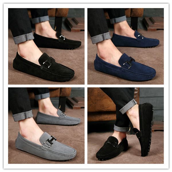 

Wholesale price Fashion Men Slip on Leisure Flat Shoes Classic Male Moccasin Loafers Driving Business Casual Shoes AKK0521
