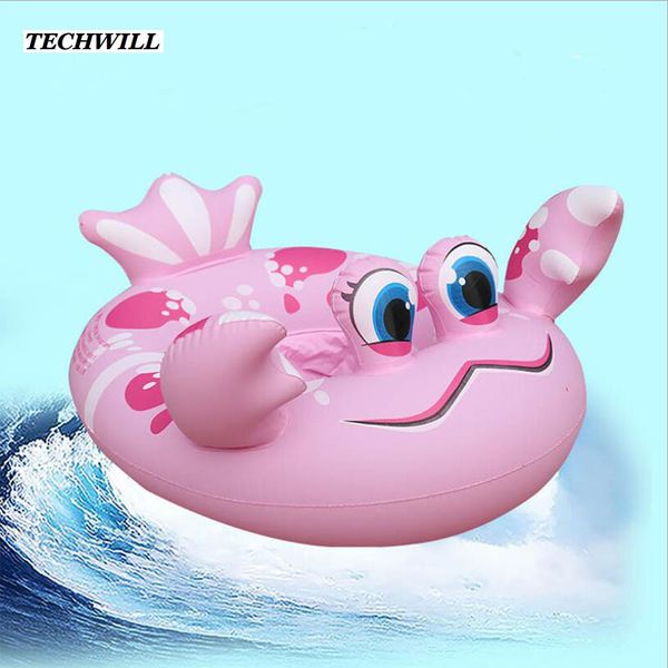 

2018 1- 6 years old baby kids inflatable swimming laps pool swim ring seat float boat flamingo frog swimming pool accessories