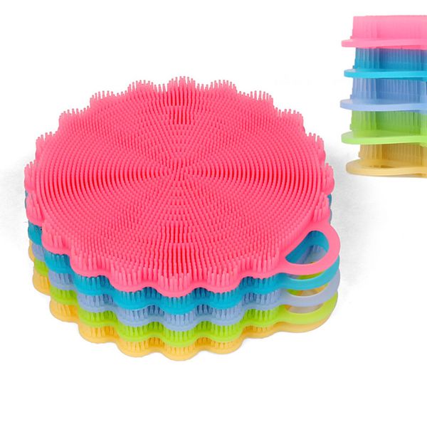 Wholesale Kitchen Cleaning Tool Bowl Brush Silicone Bowl Dishing Cleaning Brushes Household Kitchen Pot Pan Washing Accessories Kitchen Sink Gadgets