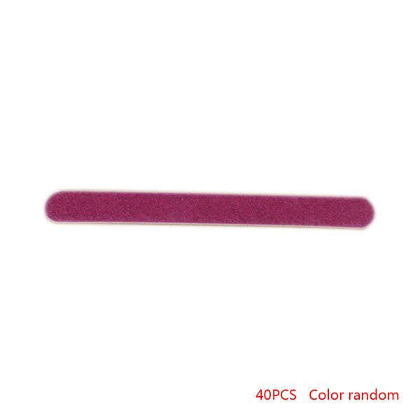 

new fashion 40pcs super thin two sides nail files beauty tools cuticle remover nail dead skin removal tools color random