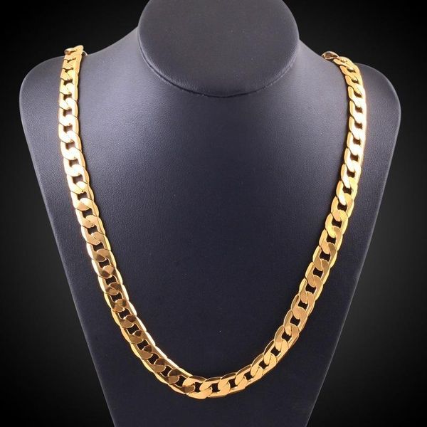 

20 inches european exaggerated gold necklace exquisite sideways chain wedding jewelry, Silver