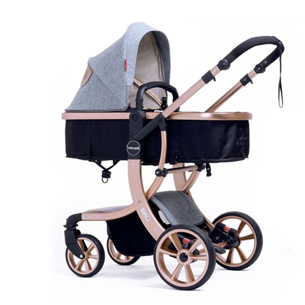 

baby stroller 2 in1 stroller folding trolleys shockproof baby big pram pushchair strollers for child