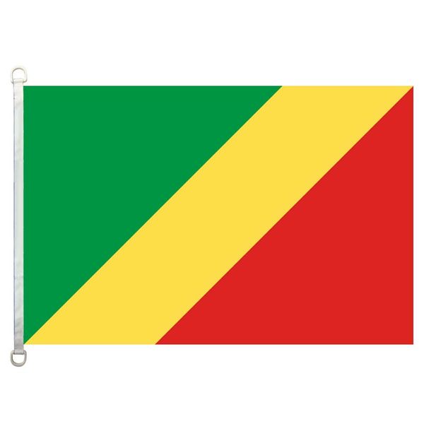 

republic of the congo flag,90*150cm ,100% polyester, banner,digital printing