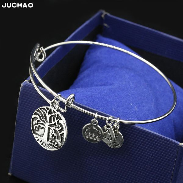 

juchao cuff bracelets bangles for women fashion pendant adjustable jewelry womens accessories bracelet bijoux femme, Black