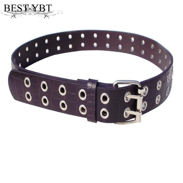 

ybt new men belt imitation leather alloy pin buckle belt cowboy outdoor sports hollowing simple fashion casual, Black;brown