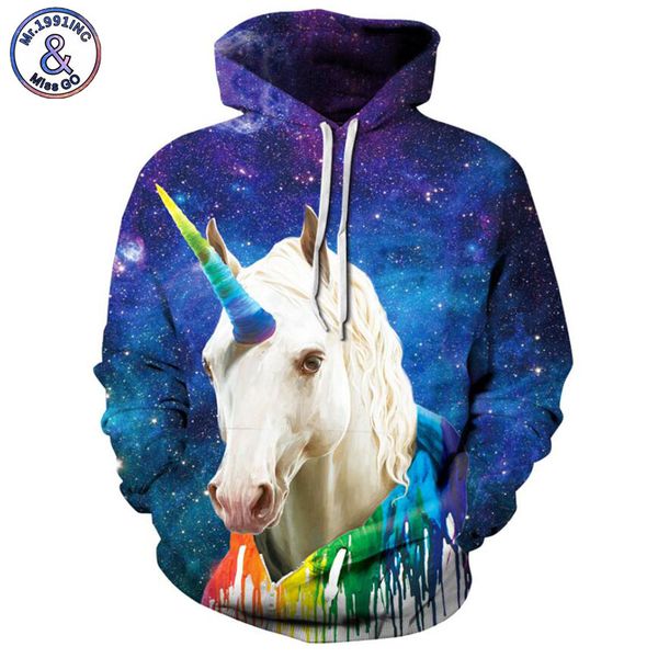 

mr.1991inc starry sky unicorn horse print men hooded sweatshirt mix color casual pullovers hoodie men/women hoodies s-3xl m249, Black