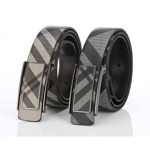 

new fashion stripe gri belt men luxury belts brand designer casual female waist strap pin slide buckle belt real ceinture, Black;brown