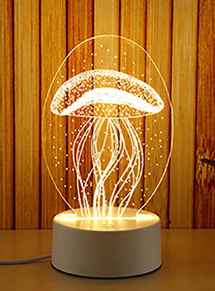 Led Light Small Night 3d Desk Lamp Gift Usb Touch Small Night Light 3d Desk Lamp