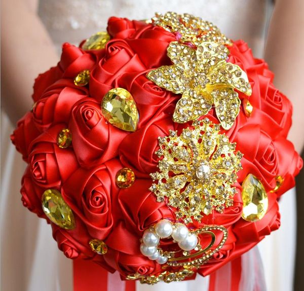 

new eternal angel wedding gifts golden romantic bride bouquet bouquet