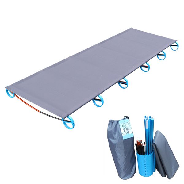 

camping mat ultralight sturdy comfortable portable single folding camp bed cot sleeping outdoor with aluminium frame