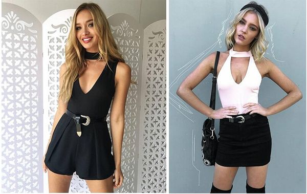 

fashion women lady girl vintage metal buckle boho leather waist belt waistband, Black;brown