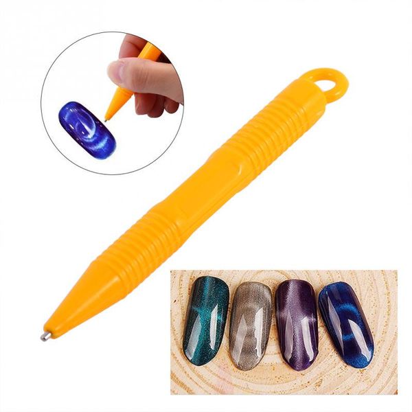 

nail art magnetic pen 1pc professional diy magic 3d cat eye pen, Red;pink