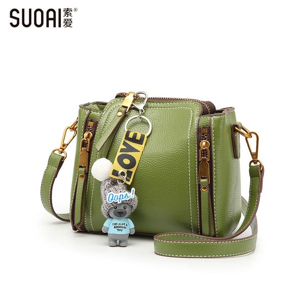 

suoai 2017 women shoulder bags fashion pu bucket female cute mini crossbody bags girls casual party bag d18102407