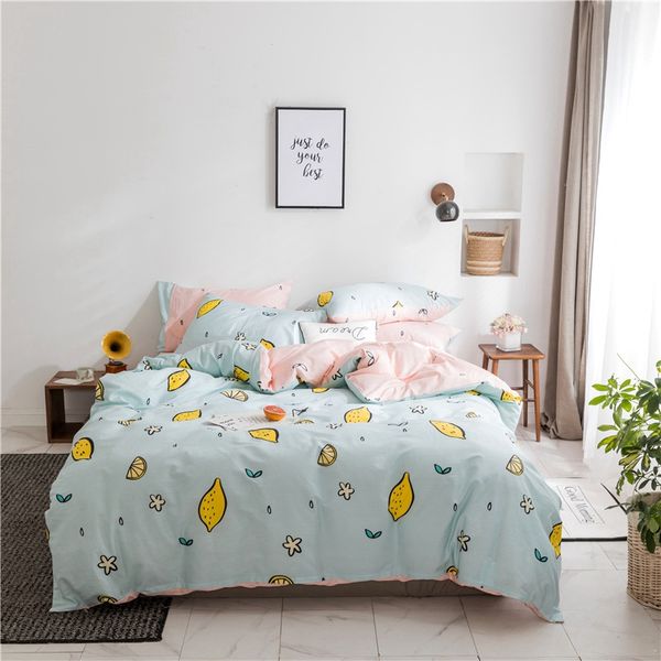 

printed duvet cover set quilt cover set pink flat sheet ruffle princess bed printed bedding princess bedding in sale