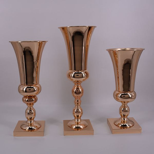43cm 47cm 54cm Flowers Vases Table Centerpiece Vase Metal Gold