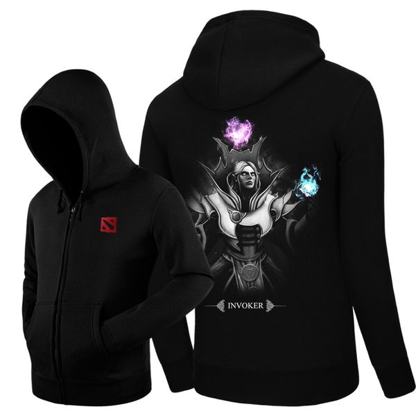 Compre Nueva Invoker Carl Dota 2 Hero Juego Sudaderas Con Capucha Bolsillos Laterales Sudaderas Con Capucha Sudaderas Abrigos Unisex Abrigo De Algodón
