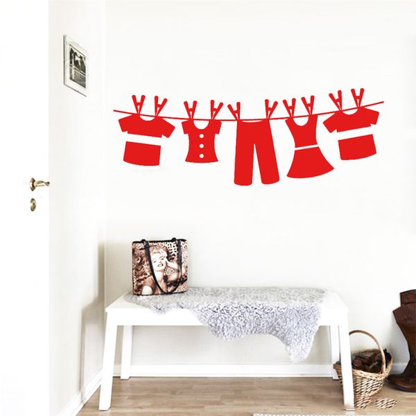 Wall Decal Art Clothesline Laundry Room Sticker Decals Interior Window Decor Modern Design Wash Wallpaper For Walls From - Laundry Wall Decals Canada Wall Decal Art Clothesline Laundry Room Sticker Decals Interior Window Decor Modern Design Wash Wallpaper For Walls From - Laundry Wall Decals Canada