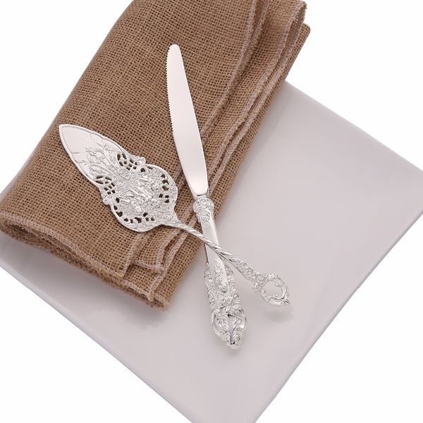 2019 Hot Sell Stainless Steel Baroque Flatware Wedding Cake Knife
