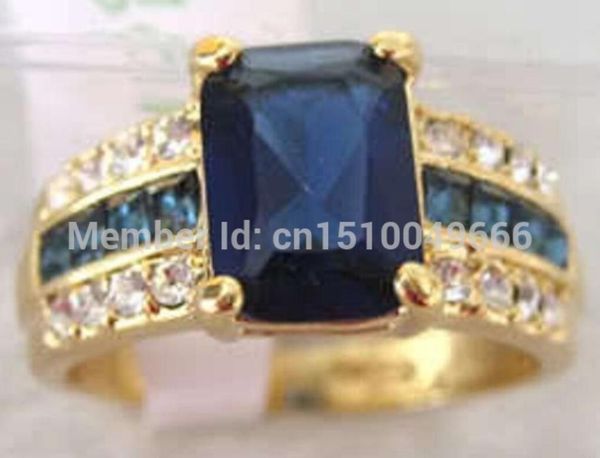 

>>genuine blue stone ring 7,8,9#, Silver