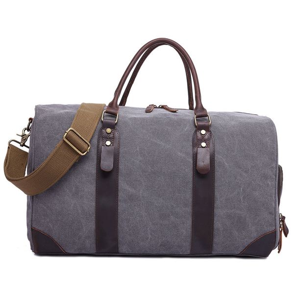 

canvas casual multifunctional hand bag large capacity men travel bag 2018 new fashion sports gym for teenager men travel