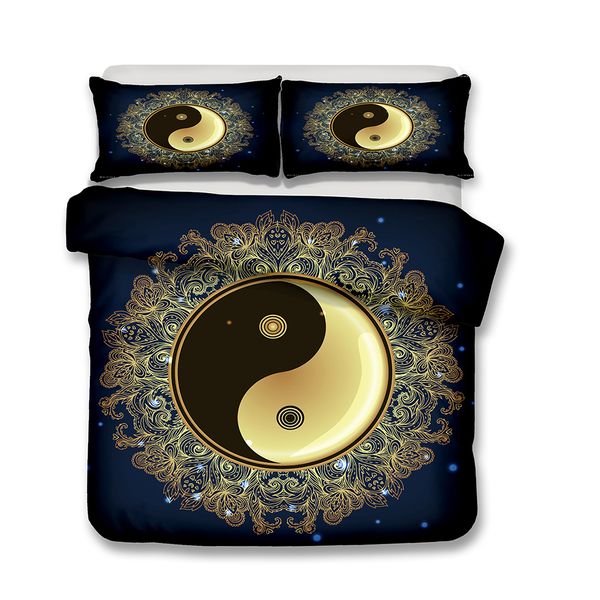Taoism Yin Yang Diagram Pattern Printed Bedding Sets All Sizes