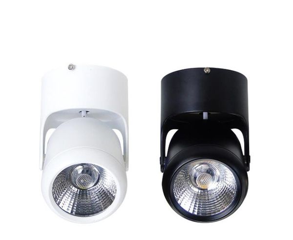 2019 Dimmable Led Surface Mounted Spotlights Universal Ceiling Lamp Background Wall Light Cob Ceiling Type Small Spotlight 2018 New From Mzzn 30 16