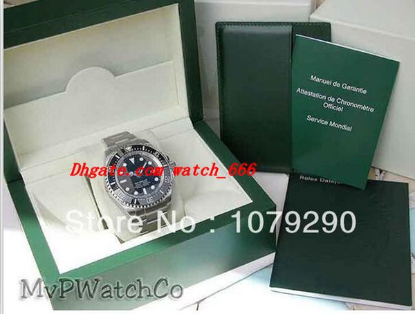

Top Quality Fashion Luxury Watches Original Box Ceramic 44MM 116660 Black Stainless Steel Automatic Mens Men's Watch Watches