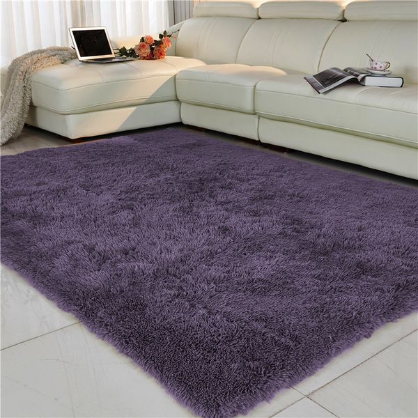 Acheter Tapis De Salon Tapis Européen Moelleux Tapis De Chambre Tapis Tapis De Chambre Tapis Antidérapant Doux Tapis Fausse Fourrure Rectangle Tapis