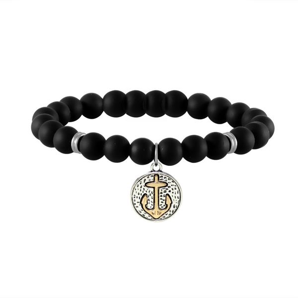 

2017 wholesale starfish tree of life handmade matte yoga buddha volcanic rock beads bracelets for men women jewelry, Black