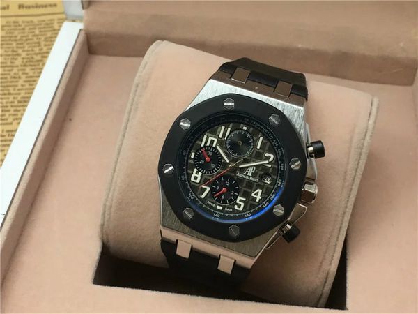 

2019 Selling Luxury Watch Special Men AAA Black Dial Rubber Band Gold Stainless Steel Automatic Mechanical 15710ST Men Mens Watch Watches