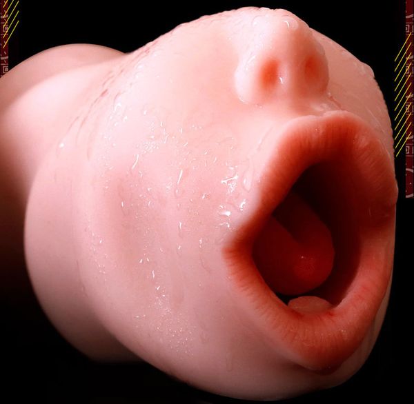 Sex-Massagegerät Deep Throat Blowjob Männlicher Masturbator Künstliche realistische weiche Zähne Zunge Oral Männer Masturbation Cup Pussy Erwachsene Spielzeug