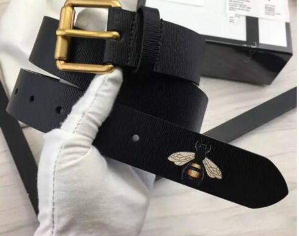 

Горячий продавать черный honeybee pattern мужские ремни роскошные высокое качество диза