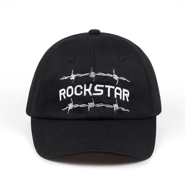 

2018 new rock star baseball caps spring hip hop hats for women snapback cap embroidery dad hat adjustab hats, Blue;gray