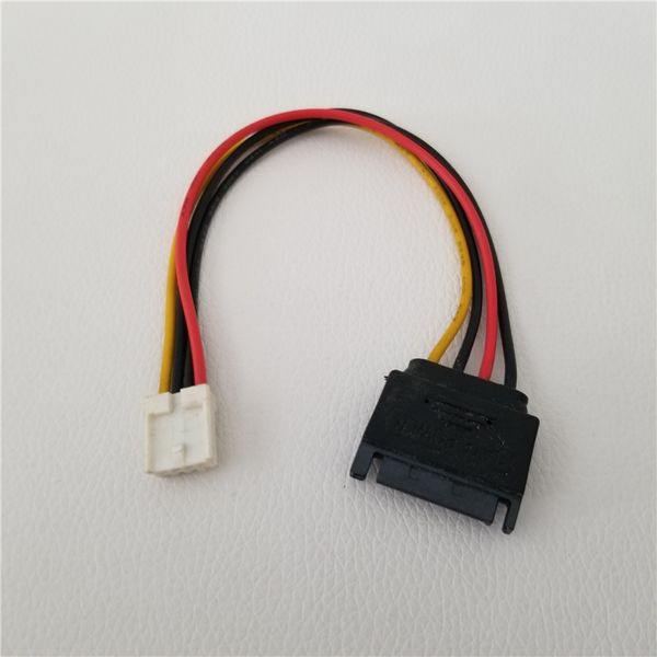 10 pz/lotto Cavo SATA 15Pin a 4Pin FDD Floppy Maschio a Femmina Cavo di Alimentazione per PC FAI DA TE