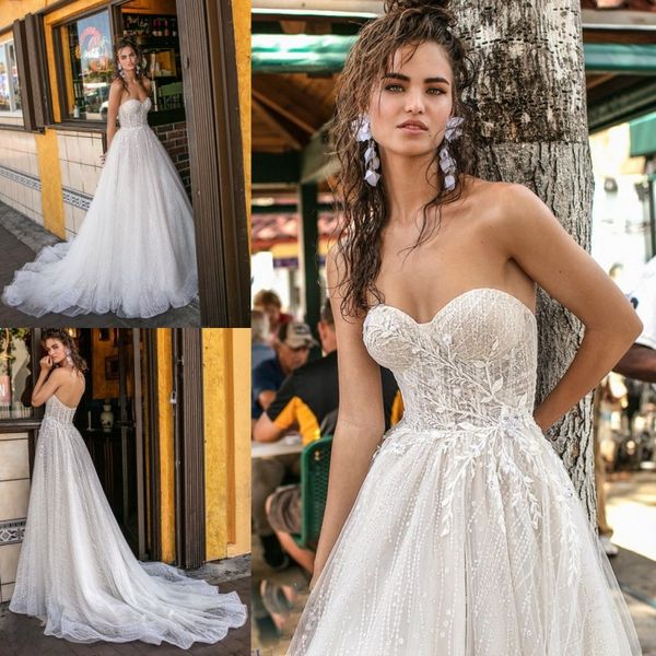 

берта последние кружева свадебные платья иллюзия аппликация свадебные платья sexy backless sheer милая страна линия свадебное платье халат d, White