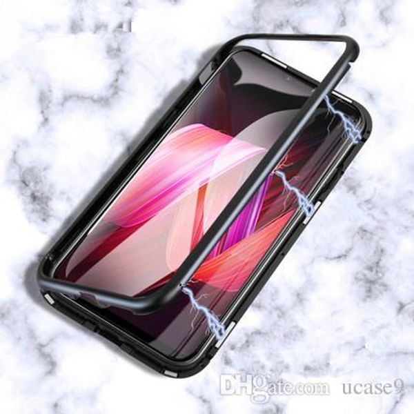 

Magnetic Adsorption Metal Marvel Mobile Phone Case for Iphone 6s 6splus 7 7Plus 8 8Plus X XS Xr XSmax with Luxury Tempered Glass Cover