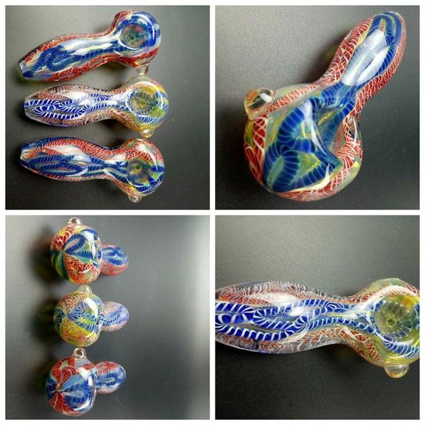 Nuovi modelli di varietà di pipe a mano in mini vetro colorato Tubi di fumo fatti a mano Ottimo prodotto Alta qualità Bel colore Design unico DHL