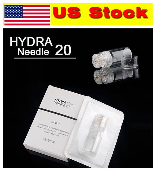 

US Stock! Hydra Needles Microneedles Applicator Bottle Serum Injection into Skin Reusable Skin Care Rejuvenation Anti-Aging Pigment Wrinkle